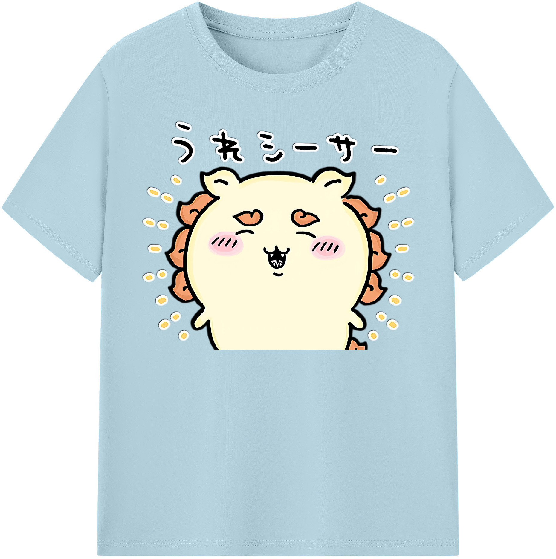 （画像用） ちいかわ シーサー Chii-kawa Shisa 綿100％半袖Tシャツ（フロントプリント）